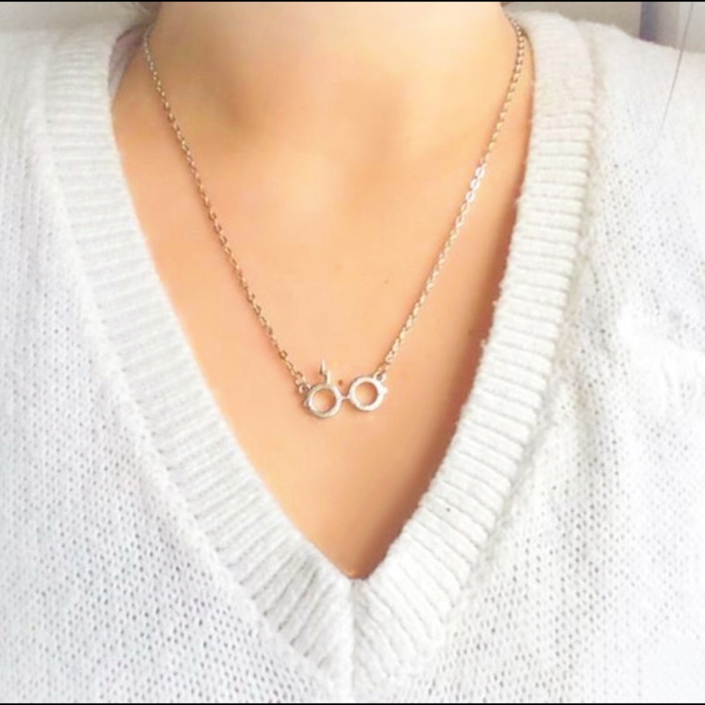 END OF SUMMER CLEARANCE!Harry Potter Glasses Lighting Bolt Necklace